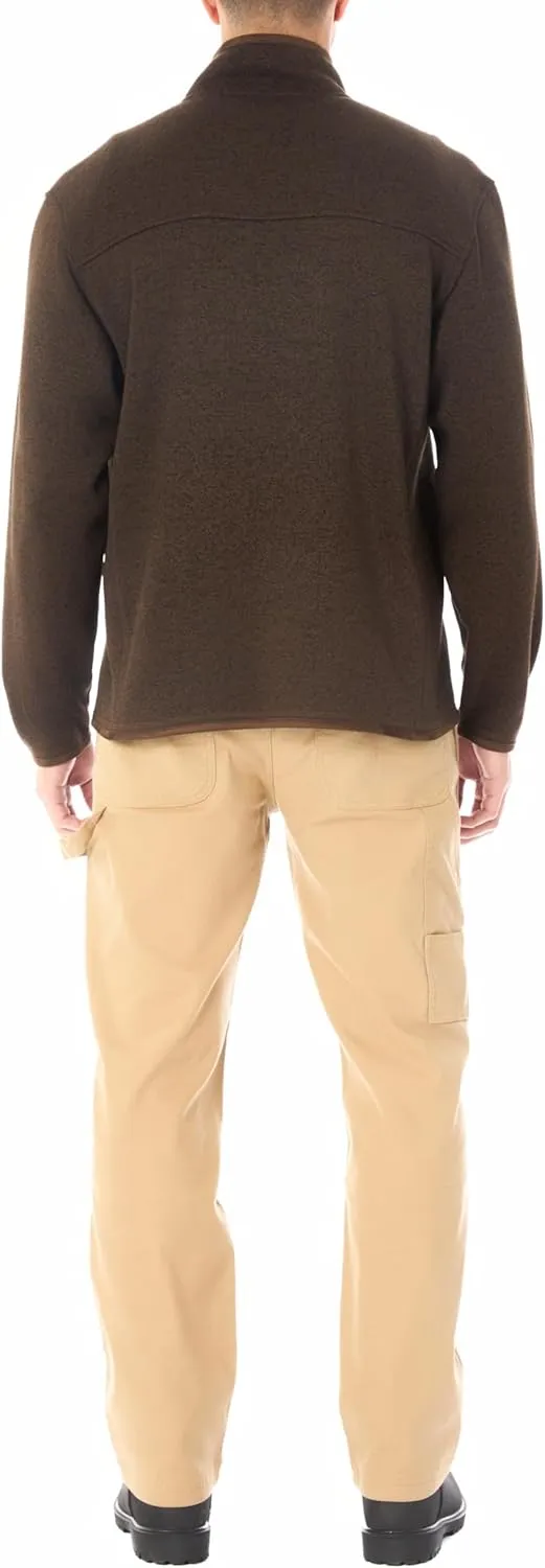 Smith's Workwear Men's Sweater Fleece Quarter Zip Pullover