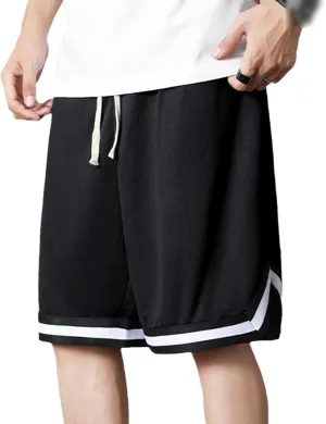 Summer Men's Casual Shorts Running Fitness Short Pants Quick Dry Loose Basketball Training Pants Sportwear