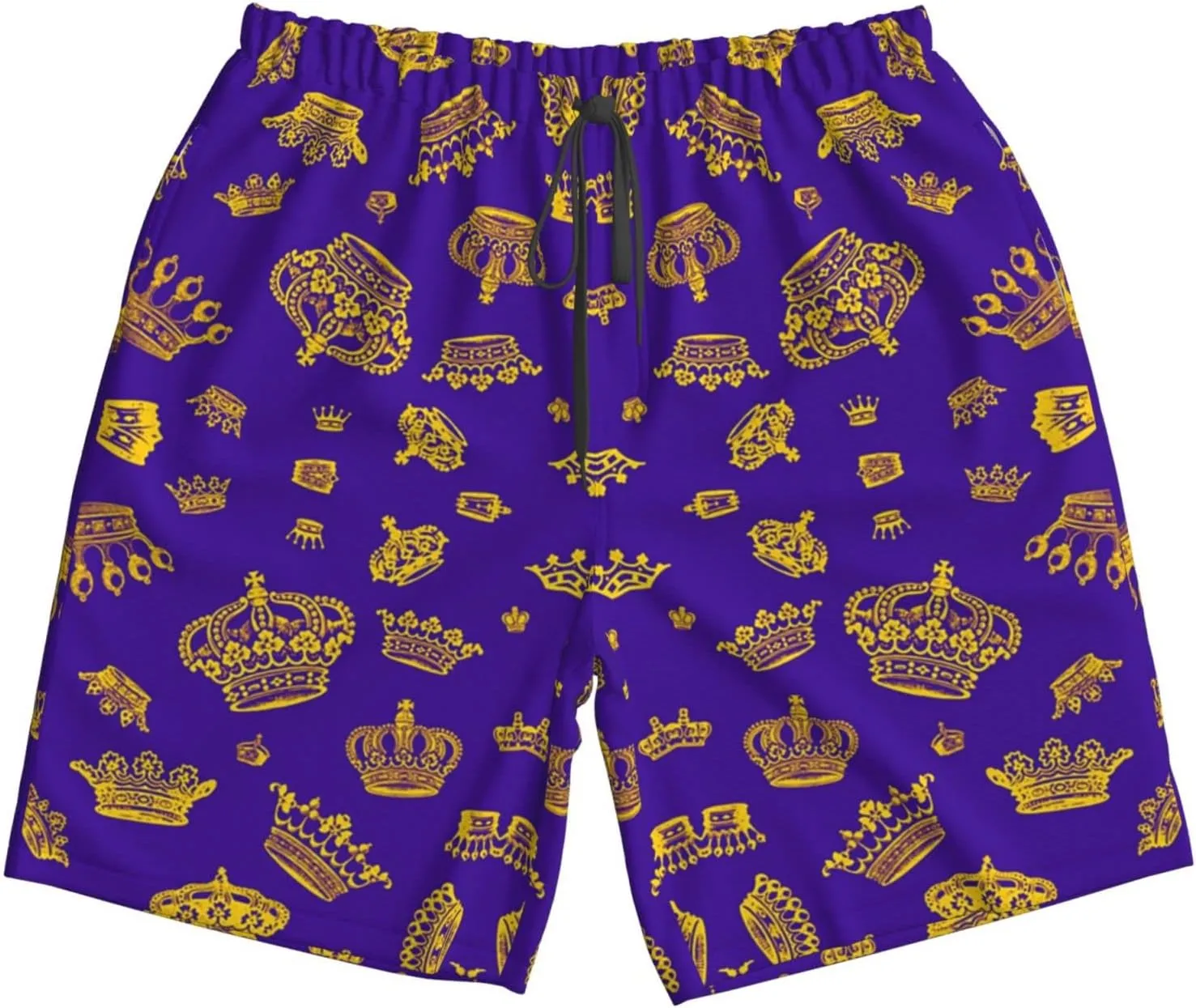 SWEET TANG Men's Soft Short Pants Breathable Beachwear Loose Shorts with Pockets