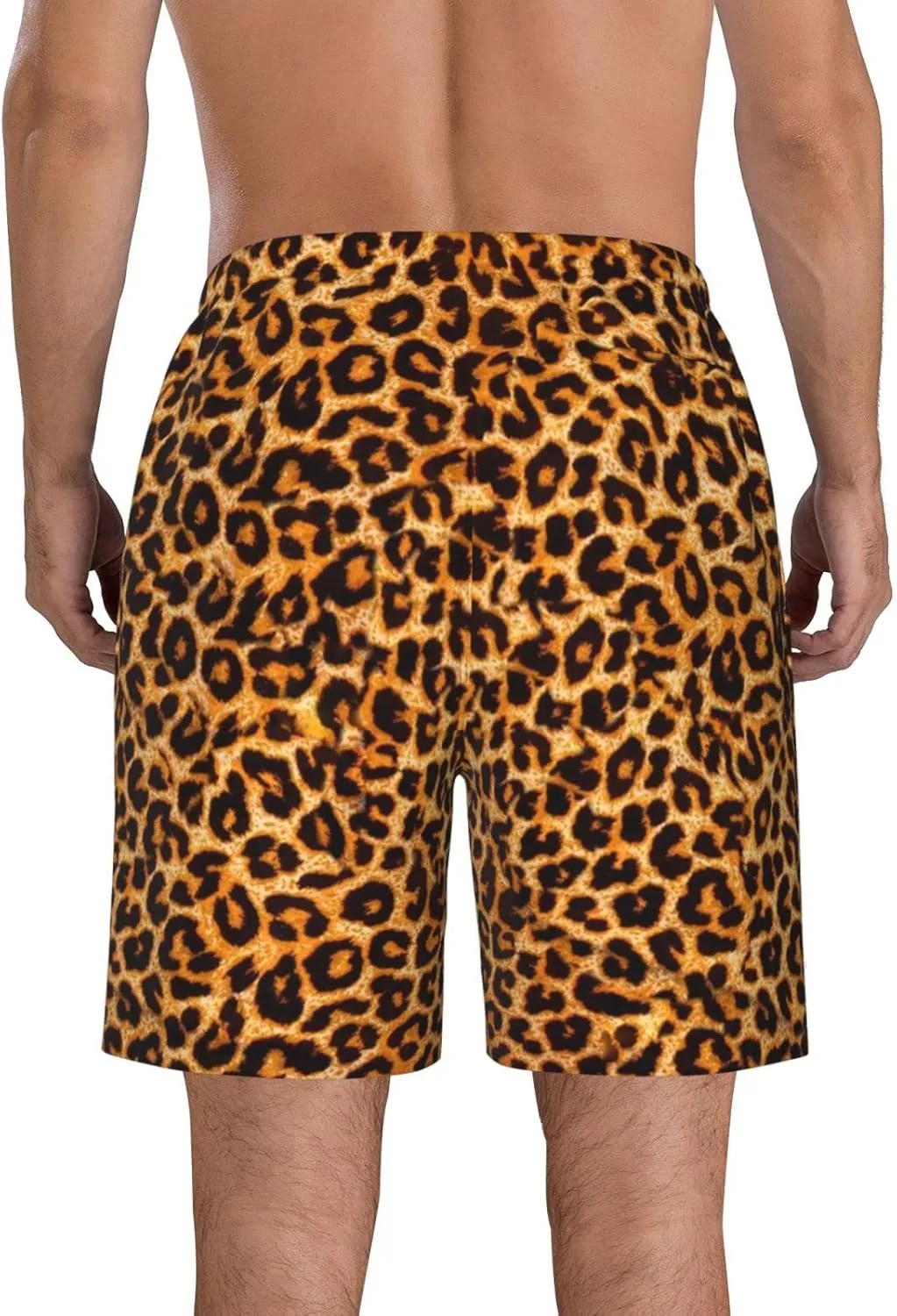 SWEET TANG Men's Soft Short Pants Breathable Beachwear Loose Shorts with Pockets