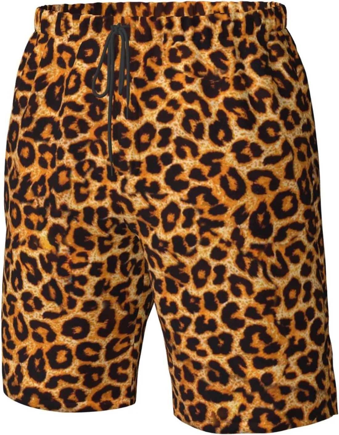 SWEET TANG Men's Soft Short Pants Breathable Beachwear Loose Shorts with Pockets