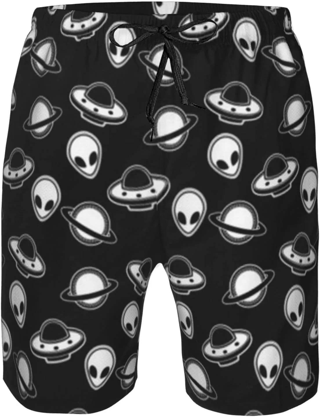 SWEET TANG Men's Soft Short Pants Breathable Beachwear Loose Shorts with Pockets