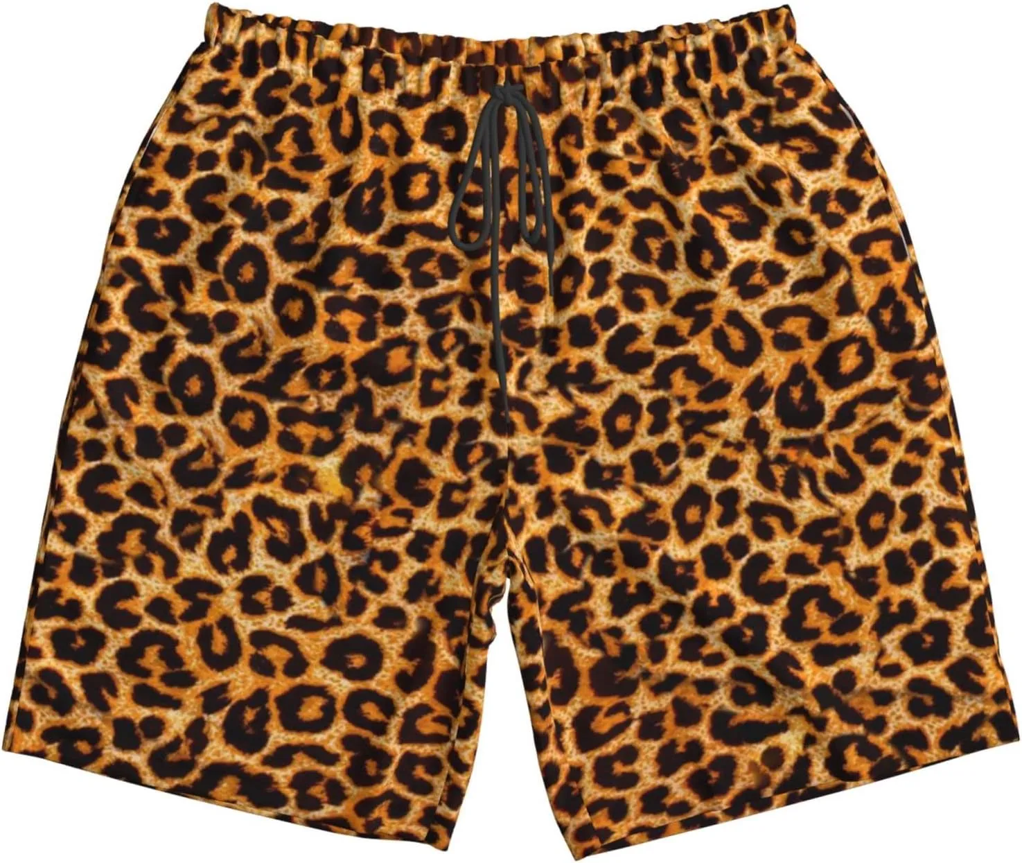 SWEET TANG Men's Soft Short Pants Breathable Beachwear Loose Shorts with Pockets