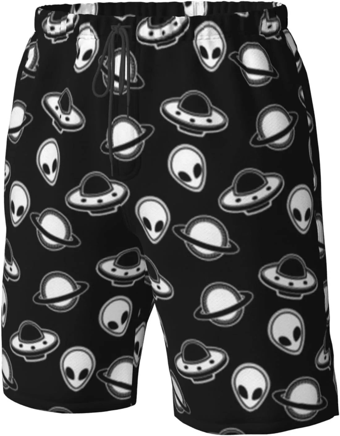SWEET TANG Men's Soft Short Pants Breathable Beachwear Loose Shorts with Pockets