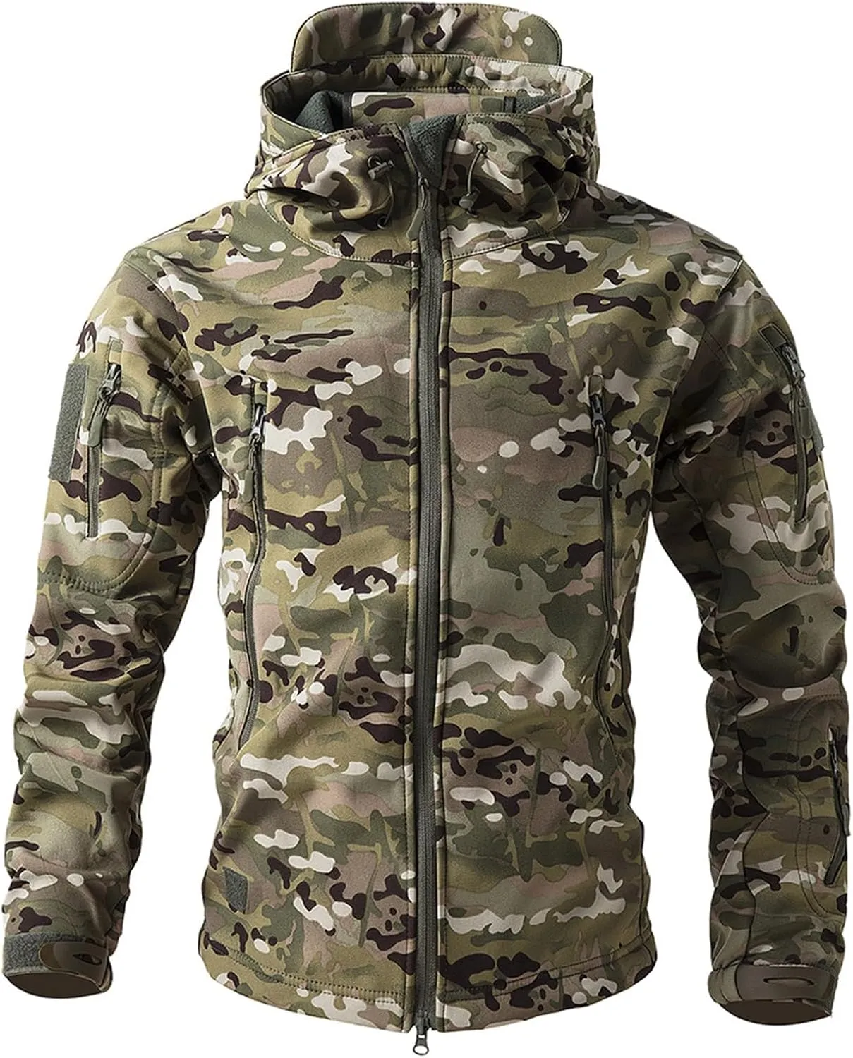 Tactical Jacket For Men Outdoor Camo Army Waterproof Windbreaker Jacket Softshell Military Hiking Hunting Coat