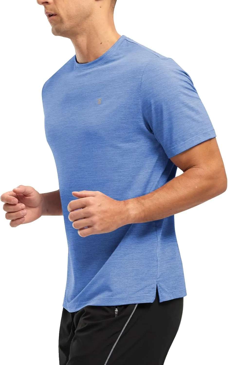TBMPOY Men's Workout Dry Fit T-Shirt Quick Dry UPF 50  Athletic Shirt Moisture Wicking Lightweight Top Running Activewear