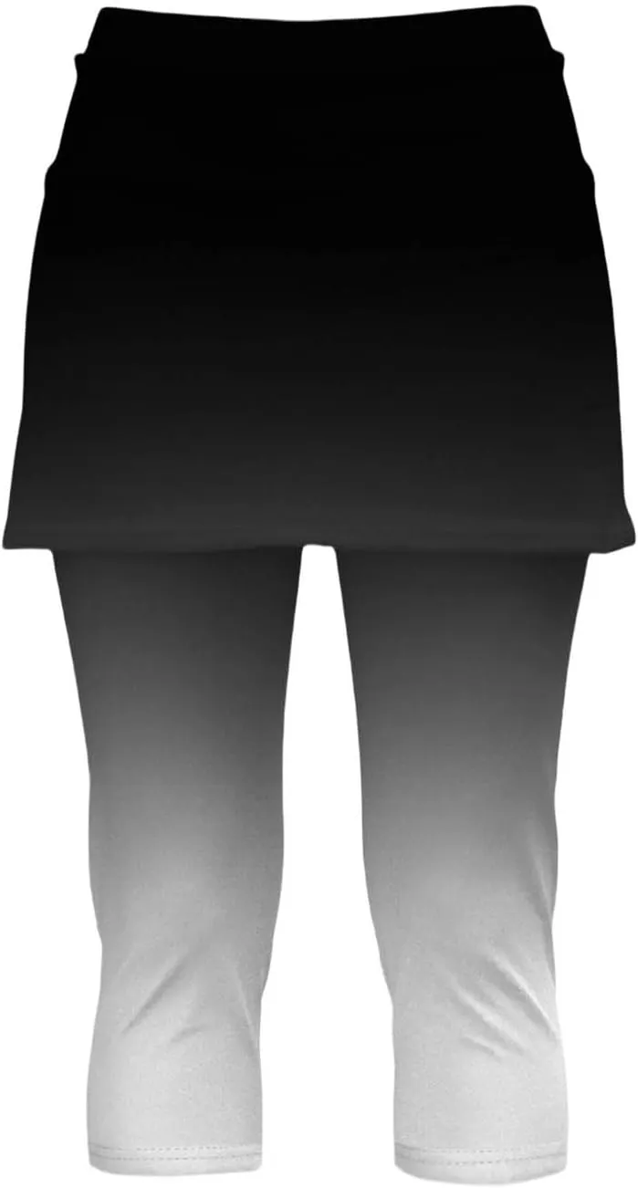 Tennis Skirt with Leggings for Women Solid Skirt Match Booty Lifting Capri Leggings 2025 Workout Gym Yoga Clothes