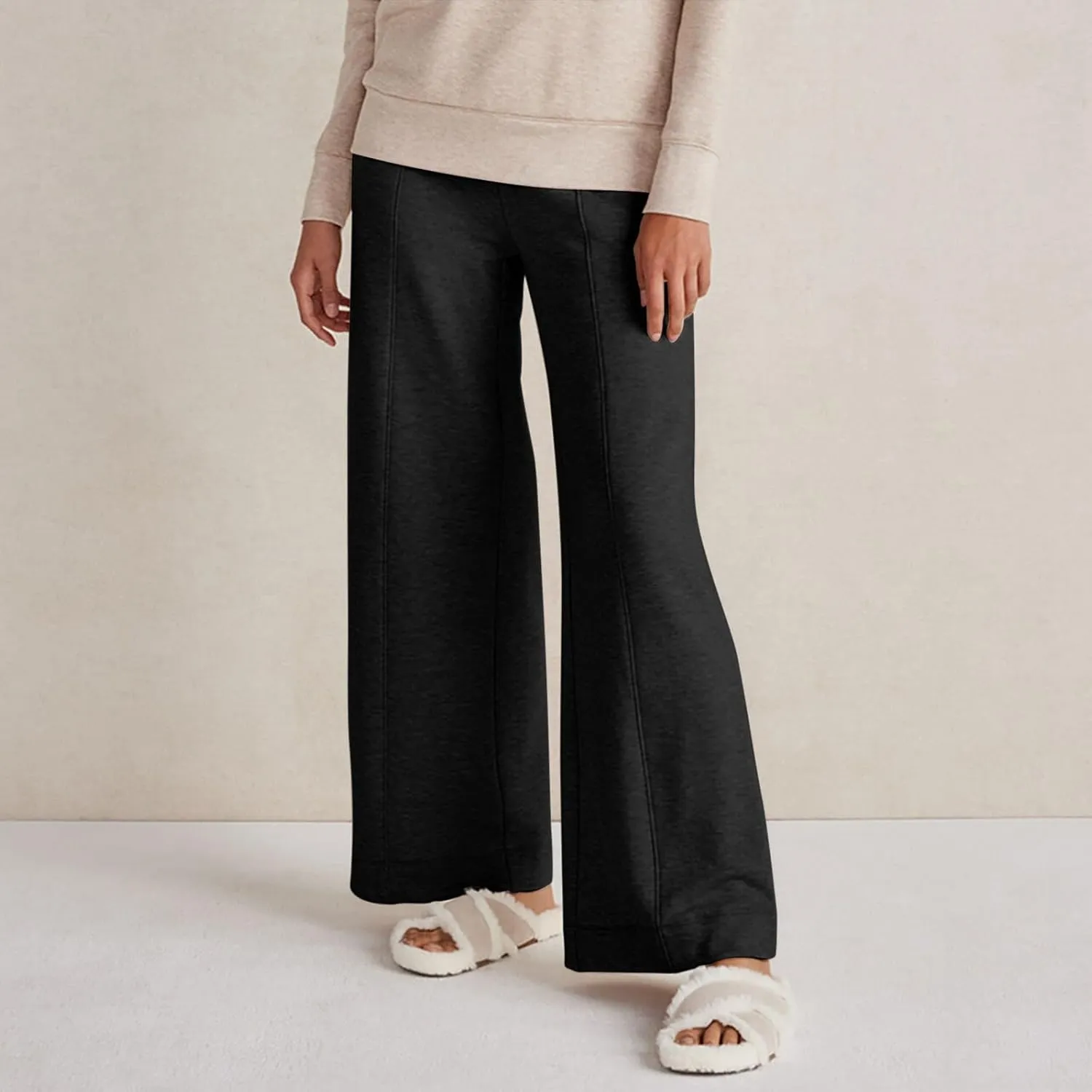 Track Pants Women Soft Wide Leg Sweatpants Drawstring Lounge Pants Women Bottoms Joggers with Pockets Cinch Bottom