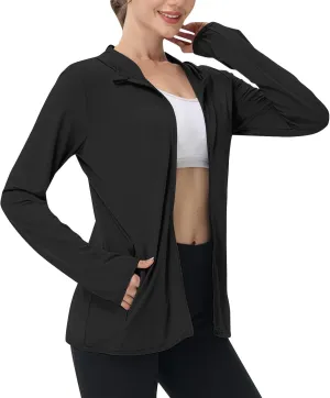 UV Sun Protection Shirts for Women UPF 50 Long Sleeve Sun Protection Clothing Athletic Hiking Jacket Hoodie Outdoor