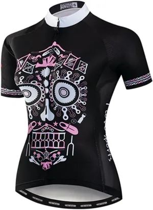 Weimostar Women Short Sleeve Cycling Jersey MTB Bike Sportswear Bicyle Clothing