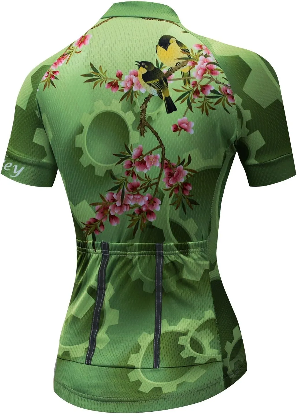 Weimostar Women's Short Sleeve Cycling Jersey Gel Padded Shorts Set MTB Sportswear Reflective