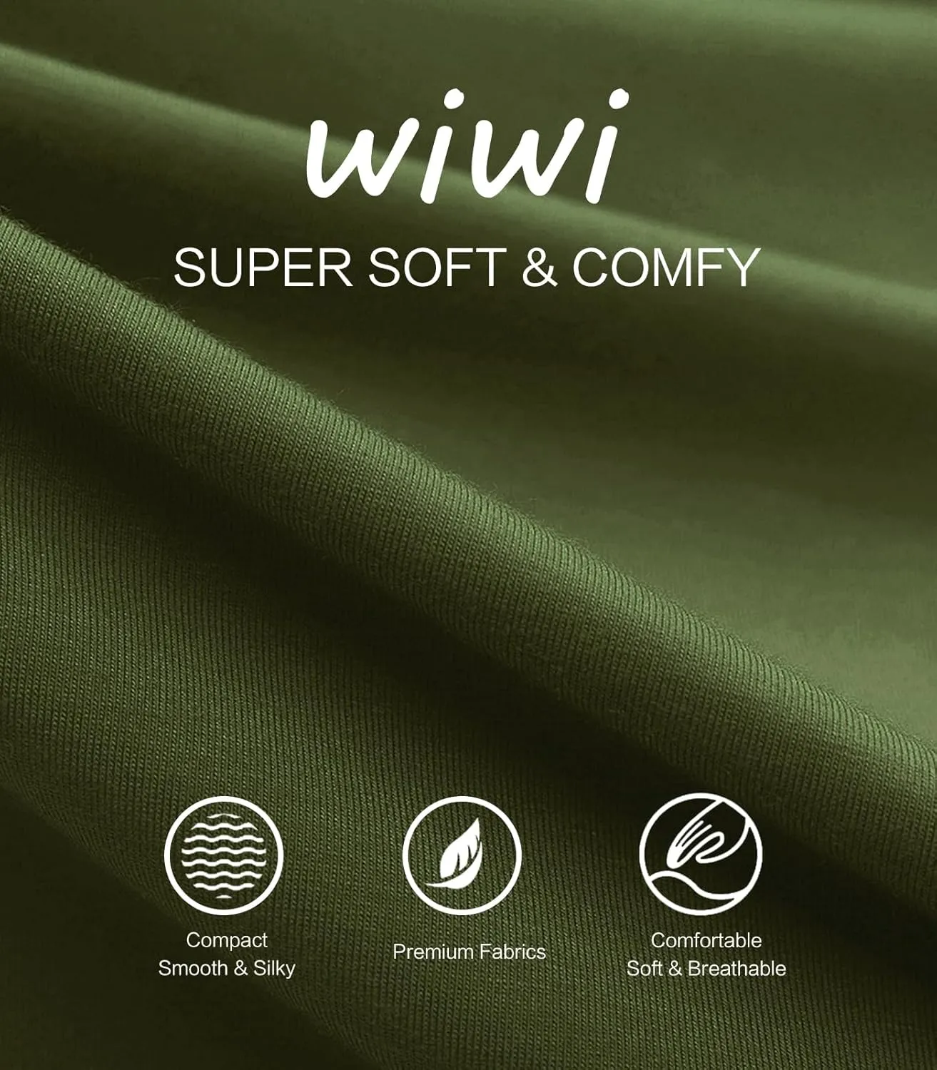 WiWi Women's Yoga Pants Stretchy Joggers Pant with Drawstring Comfy Lounge Viscose from Bamboo Bottoms S-XXL