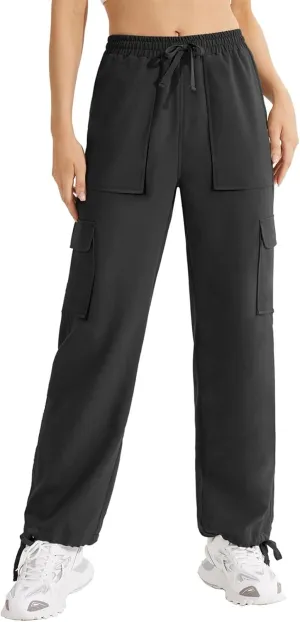 Women Baggy Sweatpants for Girls Teen high Waisted y2k Workout Joggers 2024 Cargo Pants Drawstring Bottoms Lounge