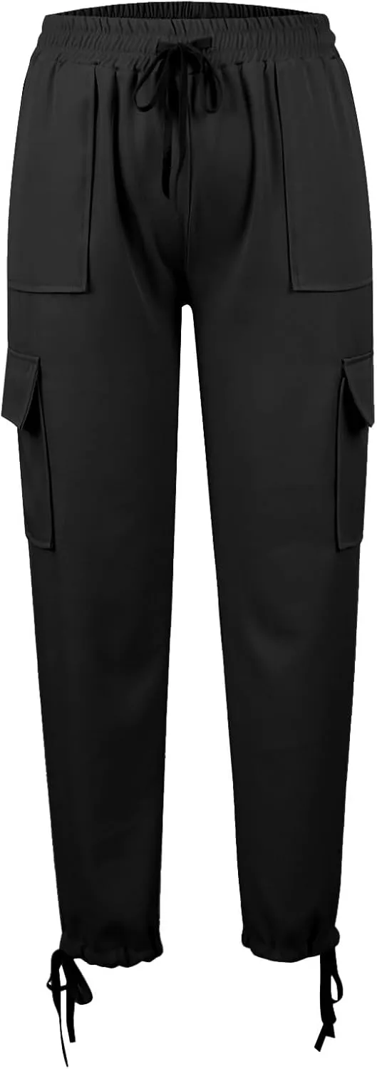 Women Baggy Sweatpants for Girls Teen high Waisted y2k Workout Joggers 2024 Cargo Pants Drawstring Bottoms Lounge