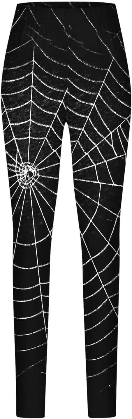 Women's Halloween Funny Graphic Skinny Leggings Halloween Print Collection High Waist Women Leggings Compression