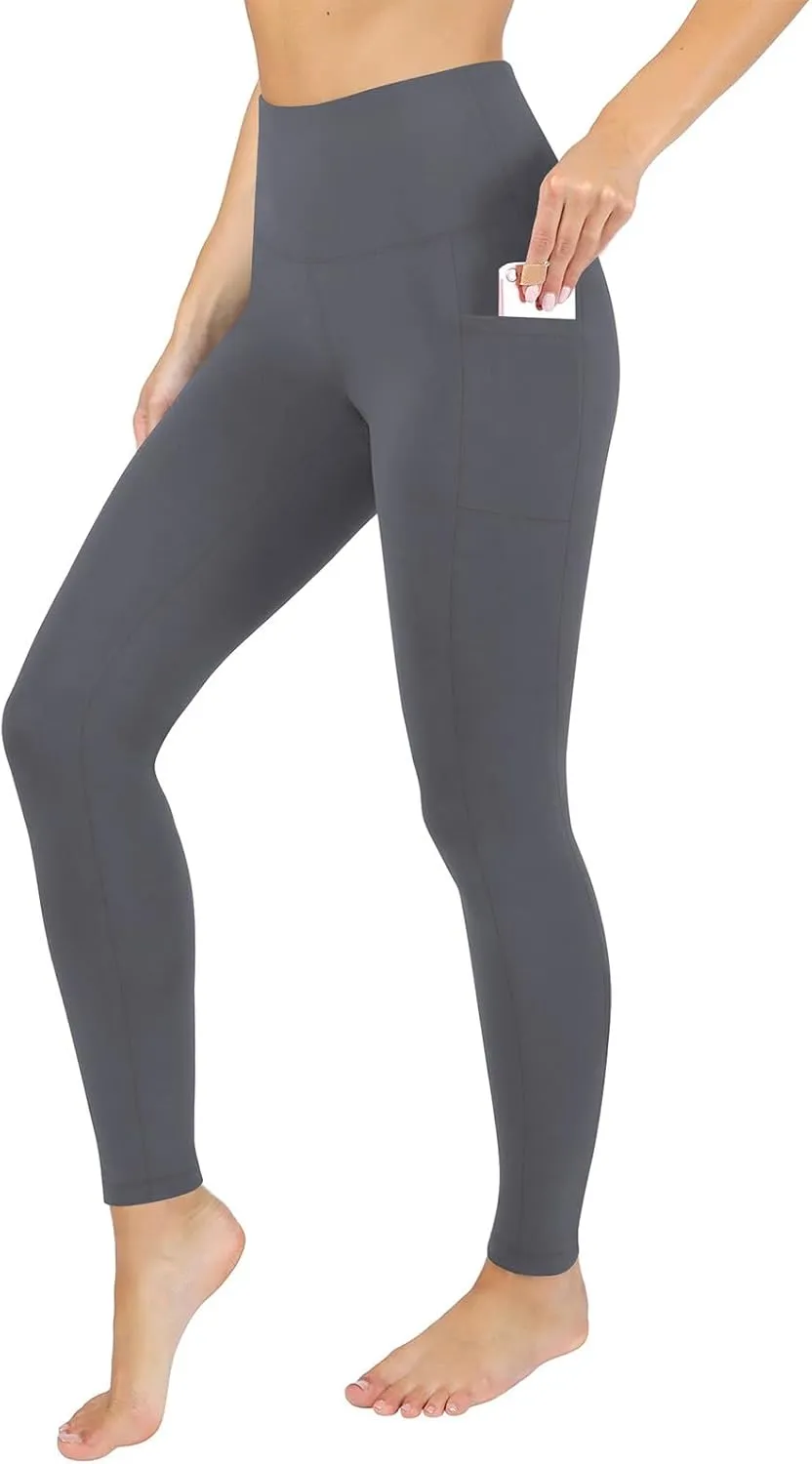 Womens Leggings with Pockets Workout Sports Running Athletic Pants Soft High Waist Yoga Pants Comfy Leggings Pants