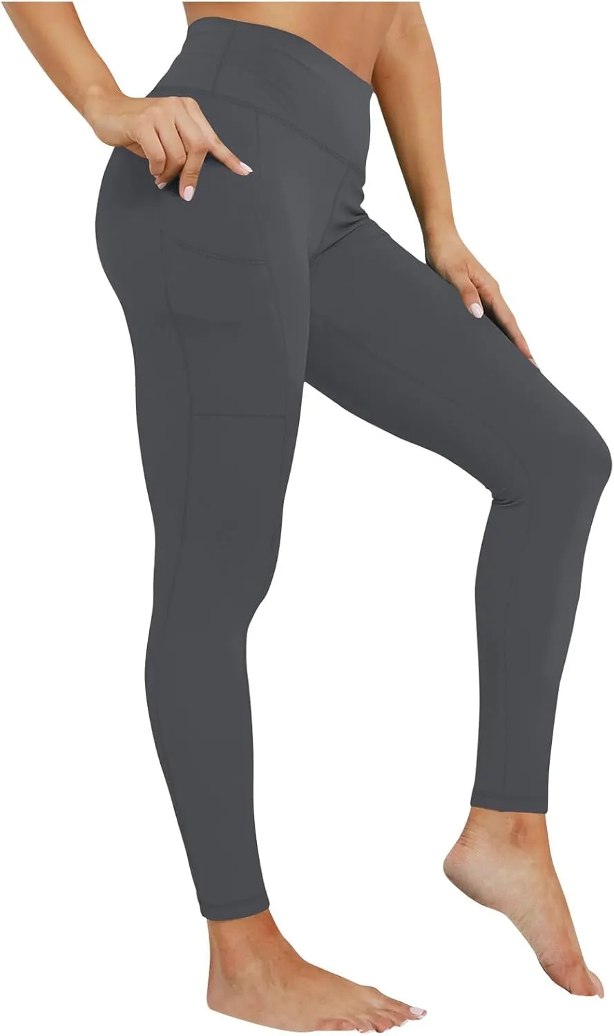 Womens Leggings with Pockets Workout Sports Running Athletic Pants Soft High Waist Yoga Pants Comfy Leggings Pants