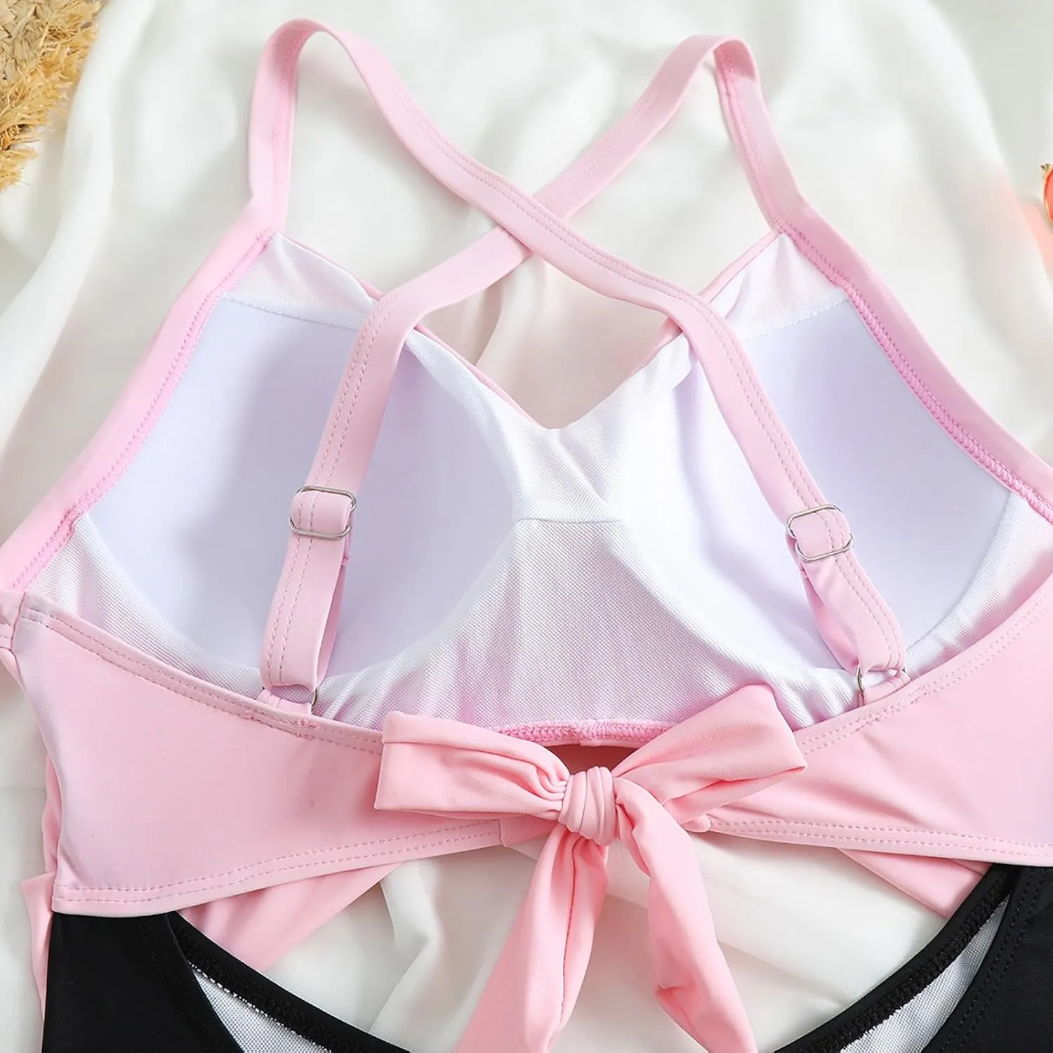 Womens One Piece Swimsuits Hanging Neck Strap Backless Swimwear Tummy Control Monokini High Waisted Bathing Suit