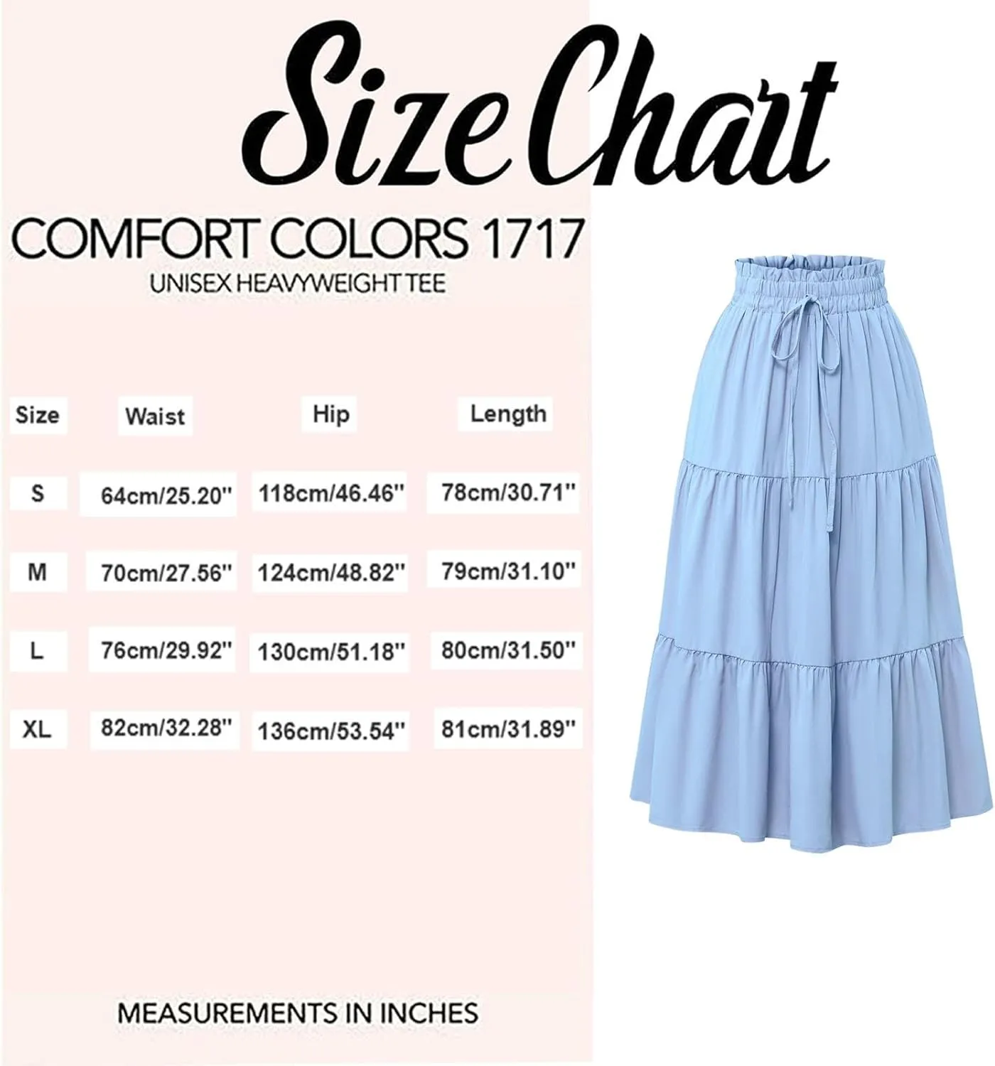 Women’s Summer Boho Flowy Swing Tiered A-Line Maxi Skirt 2025 Fashion Trendy Elastic Waist Pleated Long Beach Dress