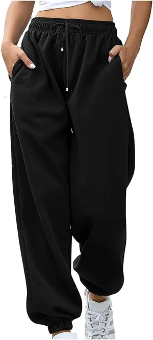 Women's Sweatpants High Waisted Sweat Pants Workout Active Joggers Pant Baggy Lounge Bottoms Baggy Y2k Lounge Trousers
