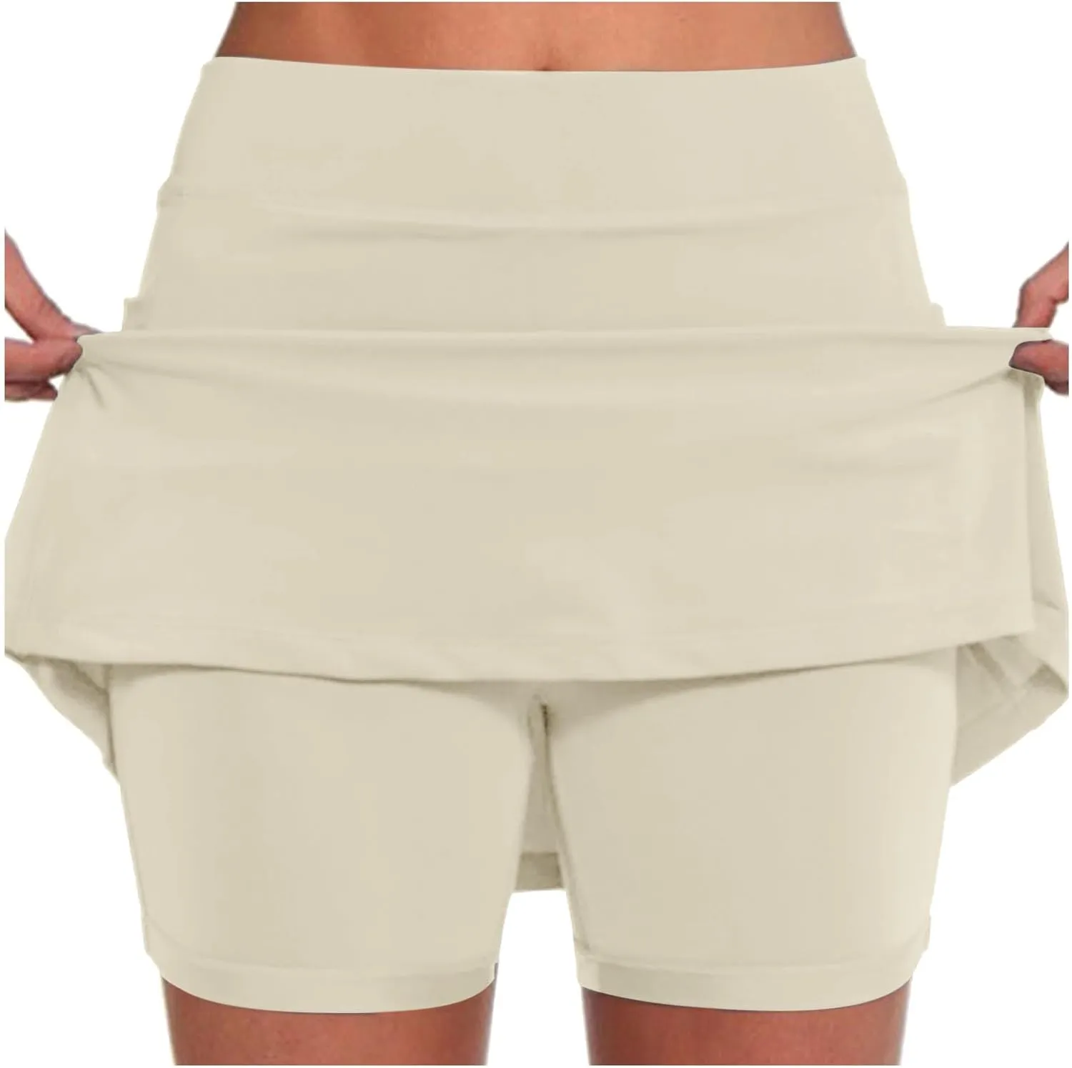 Womens Tennis Skirts with Shorts Underneath Summer Athletic Golf Skorts 2025 Workout Tummy Control Skirt with Pockets