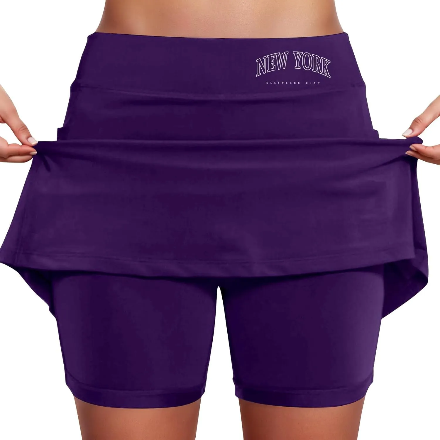 Womens Tennis Skorts with Pockets High Waist Athletic Sports Skirts with Shorts Underneath Quick Dry Golf Skort 2025