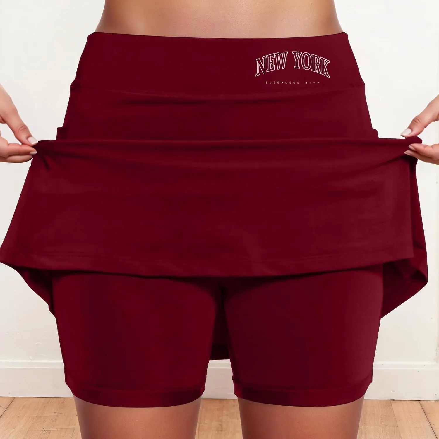 Womens Tennis Skorts with Pockets High Waist Athletic Sports Skirts with Shorts Underneath Quick Dry Golf Skort 2025