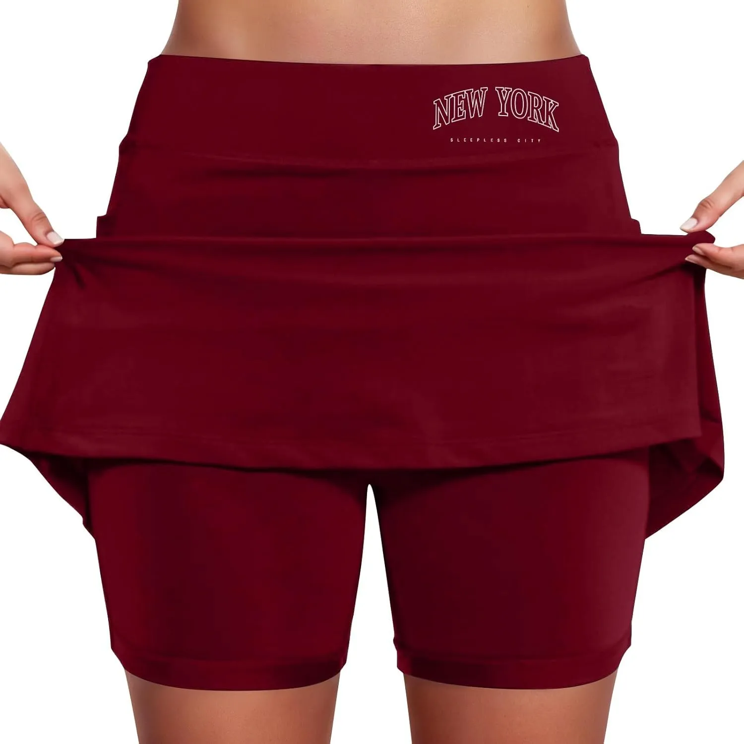 Womens Tennis Skorts with Pockets High Waist Athletic Sports Skirts with Shorts Underneath Quick Dry Golf Skort 2025