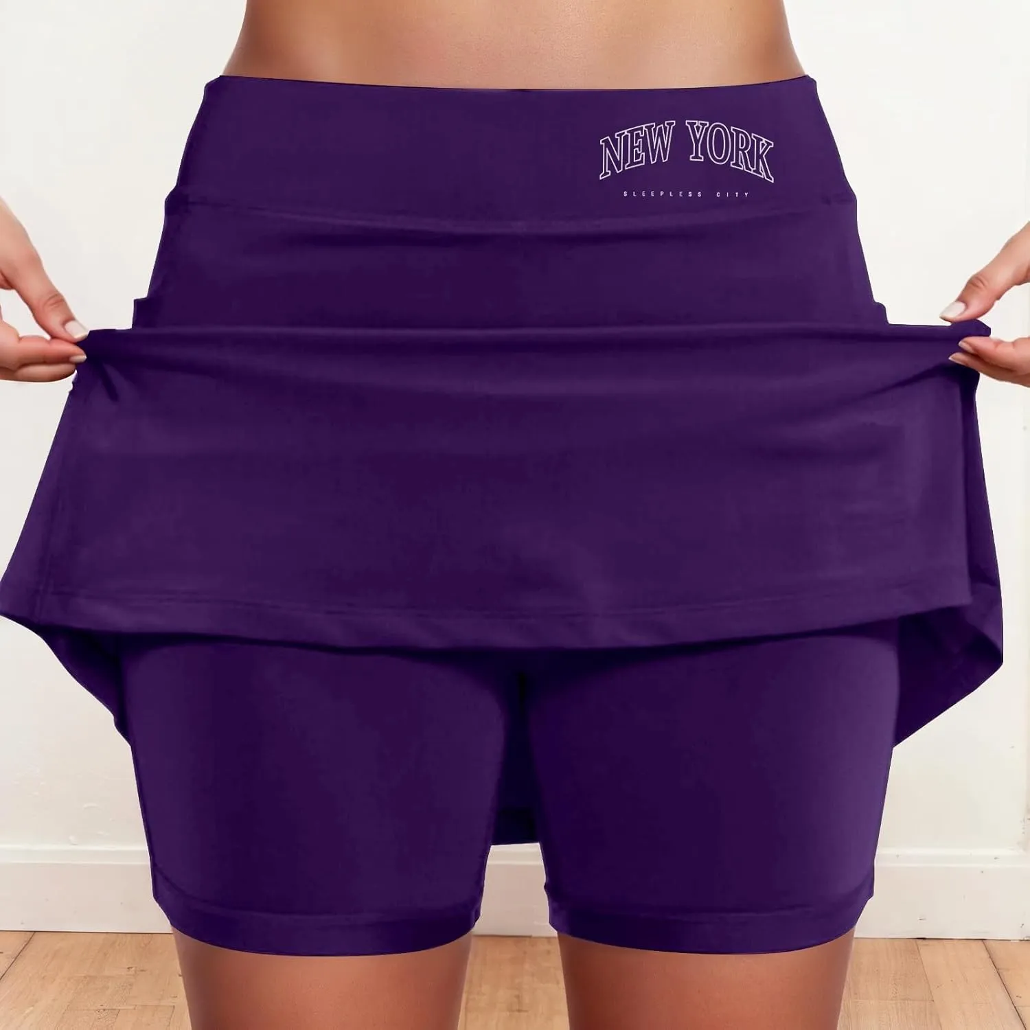 Womens Tennis Skorts with Pockets High Waist Athletic Sports Skirts with Shorts Underneath Quick Dry Golf Skort 2025