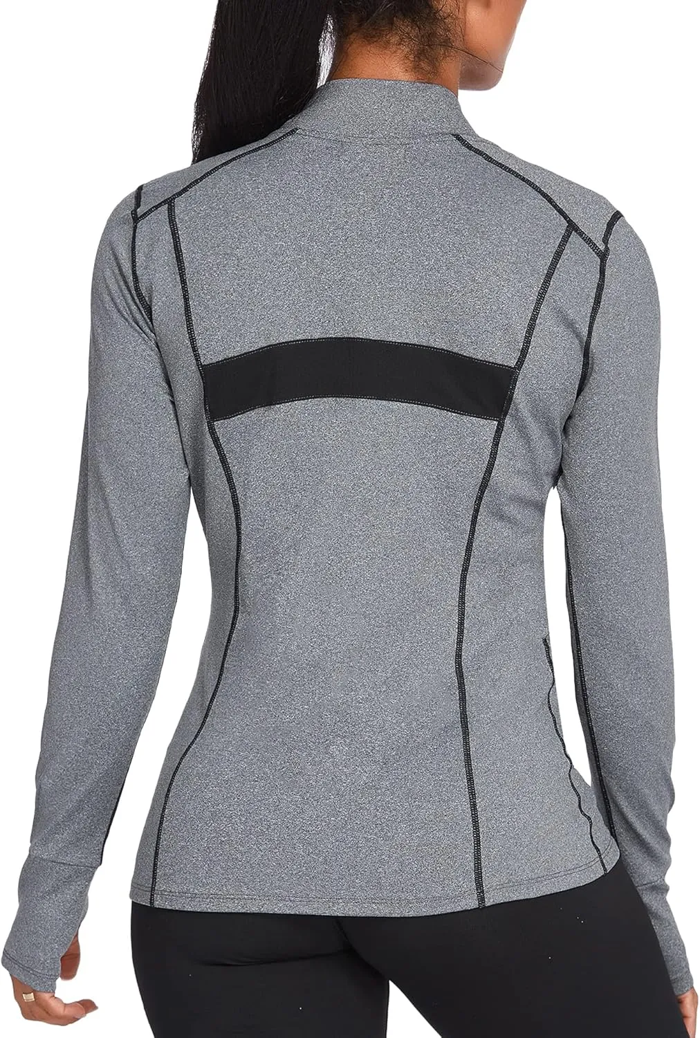 Women's Track Jacket Breathable Running Jacket Zip Up Sportswear Slim Fit Workout Tops