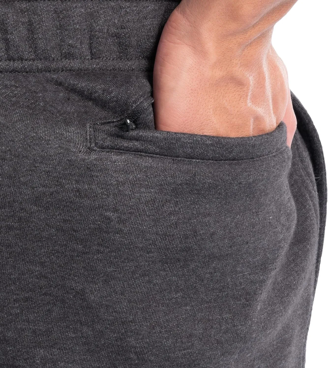 Wrangler Men's Tapered Sweatpants with Back Zip Pocket