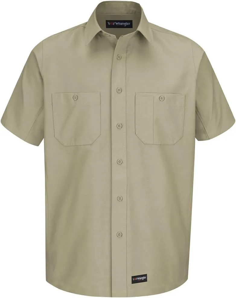 Wrangler Workwear Men's Short Sleeve Work Shirt
