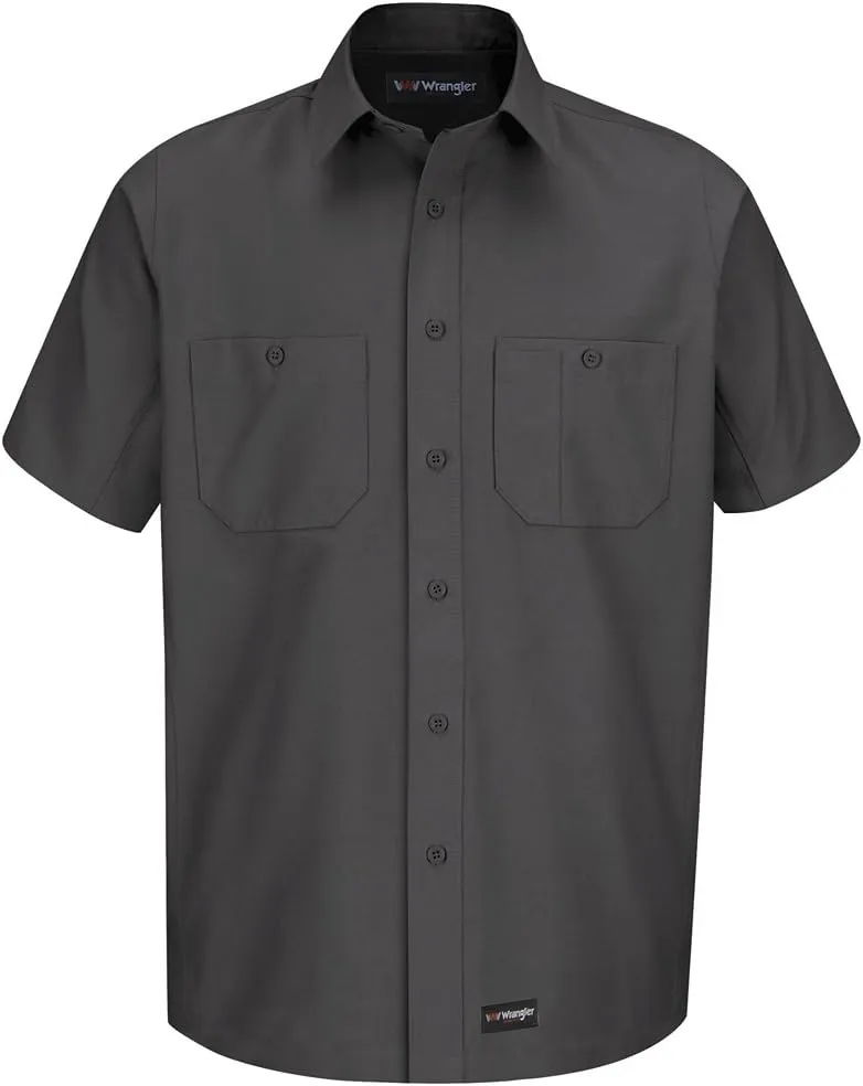 Wrangler Workwear Men's Short Sleeve Work Shirt