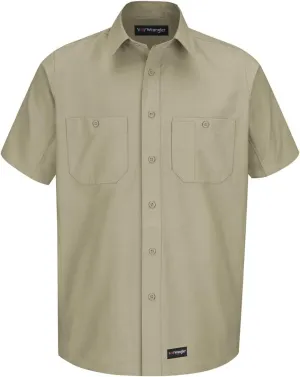 Wrangler Workwear Men's Short Sleeve Work Shirt