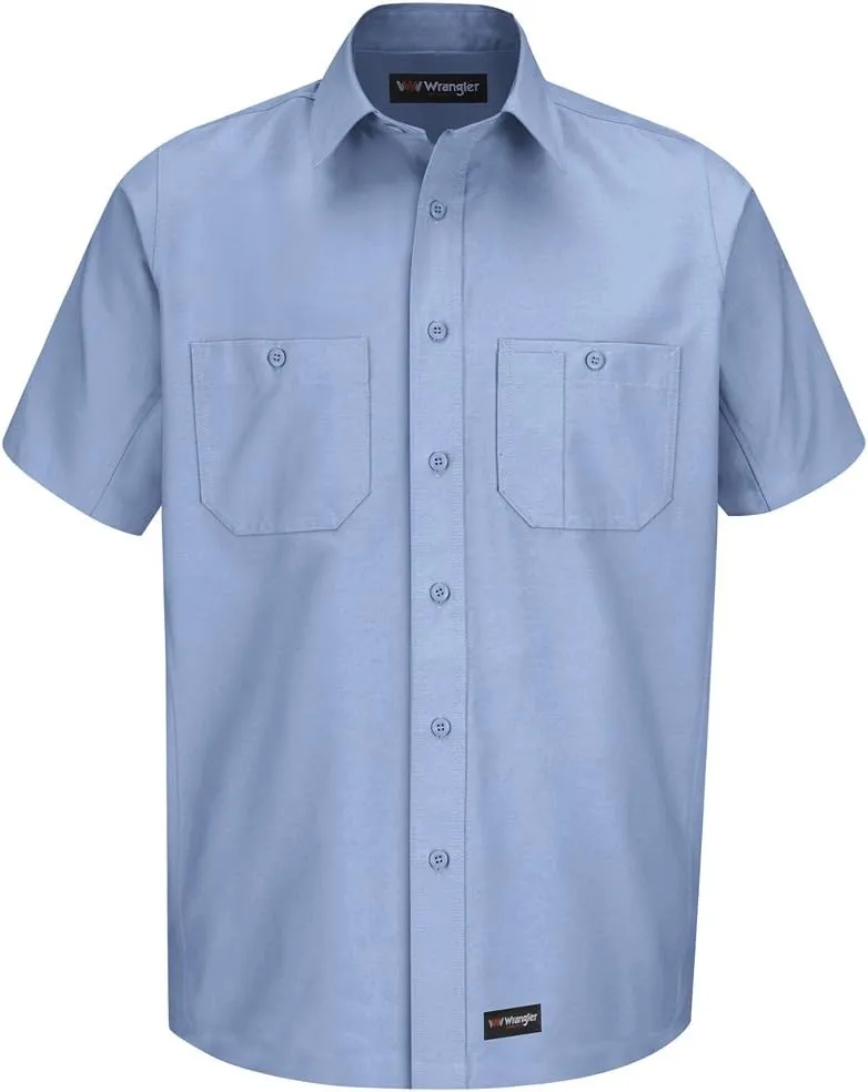 Wrangler Workwear Men's Short Sleeve Work Shirt
