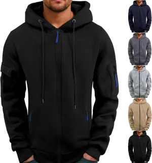 Ymosrh Mens Tactical Hoodies Zip Up Pullover Sweatshirt Long Sleeve Winter Work Hoodie Casual Workout Sweatshirts, M-3XL
